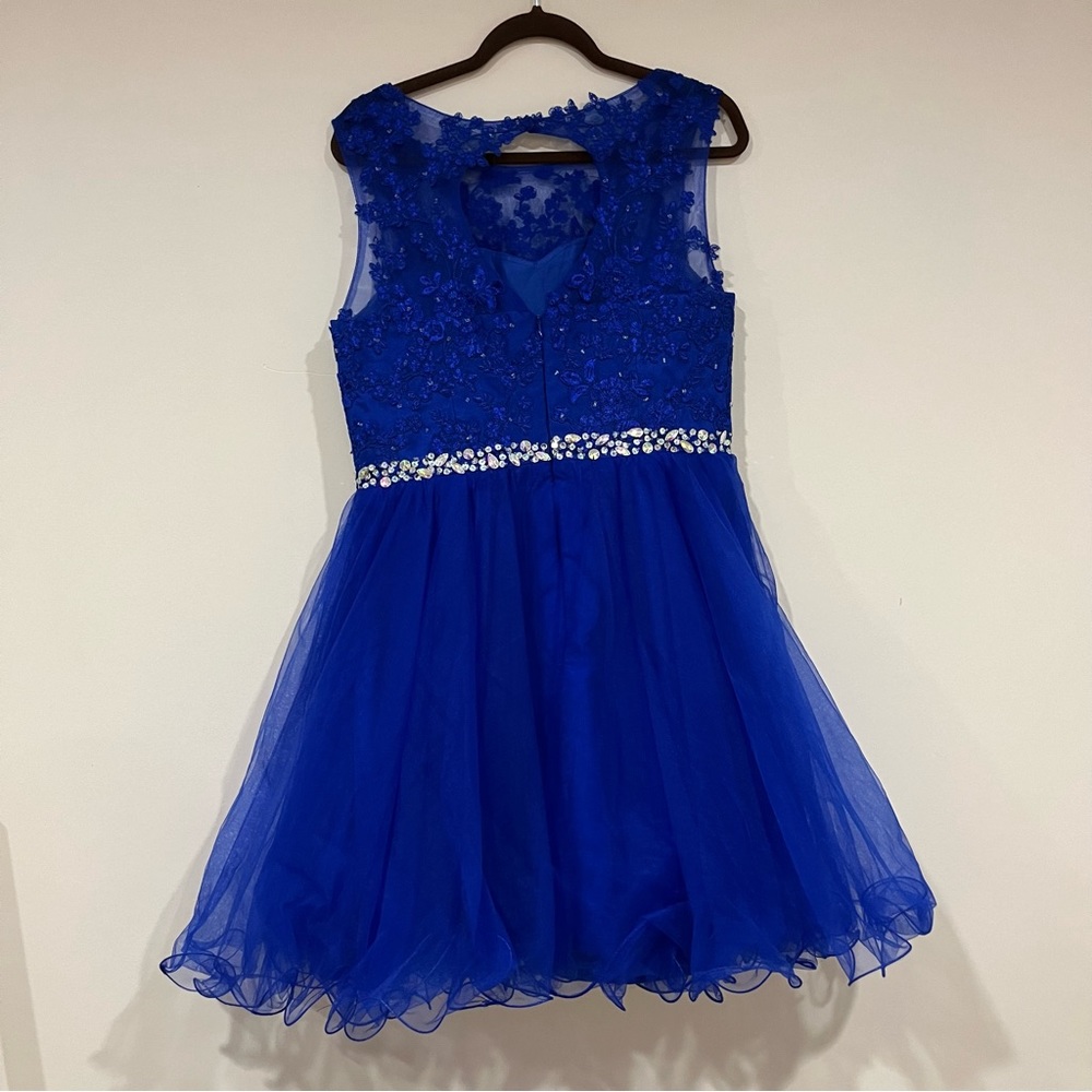 royal blue party dress